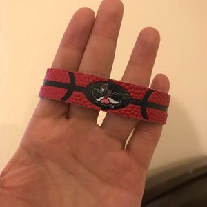 UNLV Runnin Rebels Team Color Basketball Bracelet